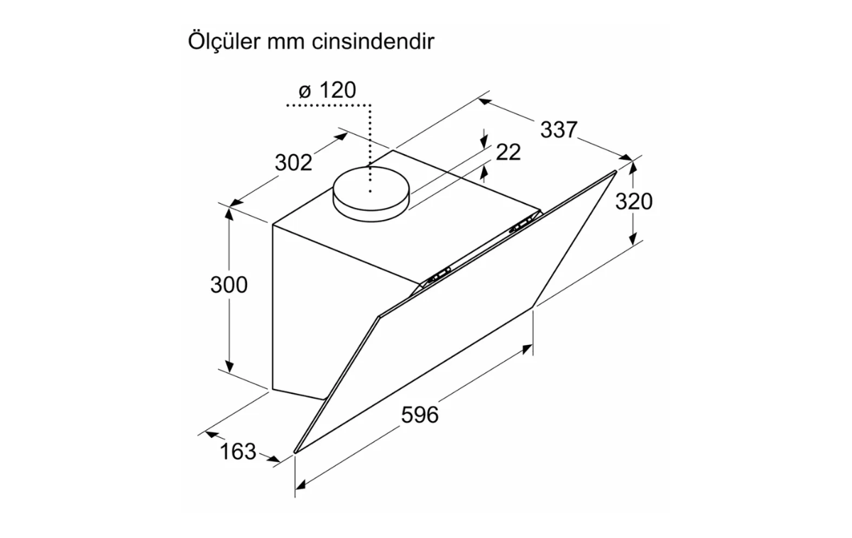 Eğimli Davlumbaz - Profilo DVK6J469 