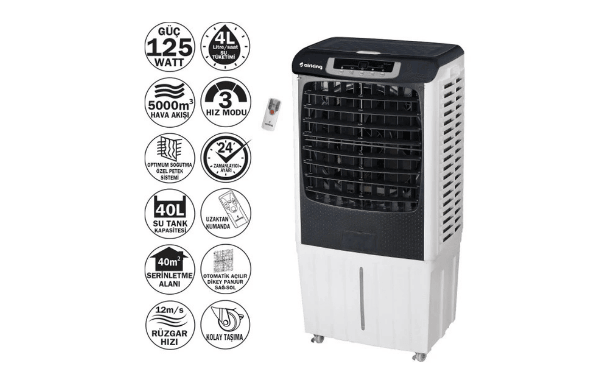 Climax B-1240 Hava Soğutucu Portatif Double Mobil Air Cooler