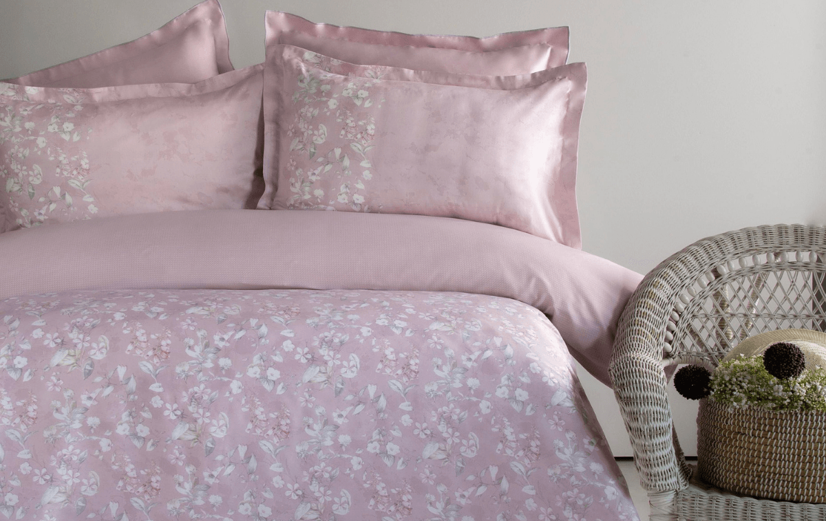 Apricitas Franny Çift Kişilik Elegance Saten Nevresim Takımı Rose