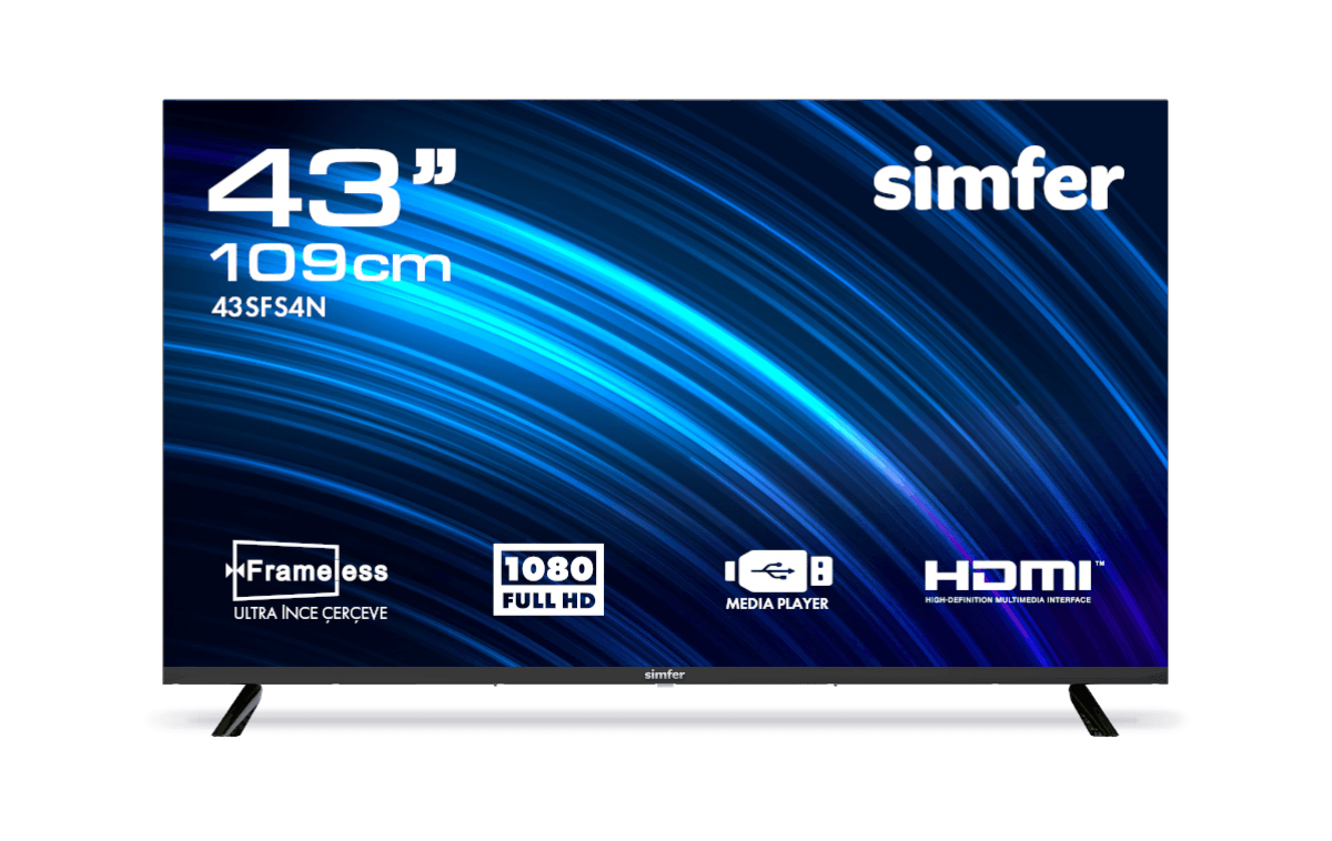 43SFS4N 109 Ekran 43" Uydu Alıcılı Led Full HD TV