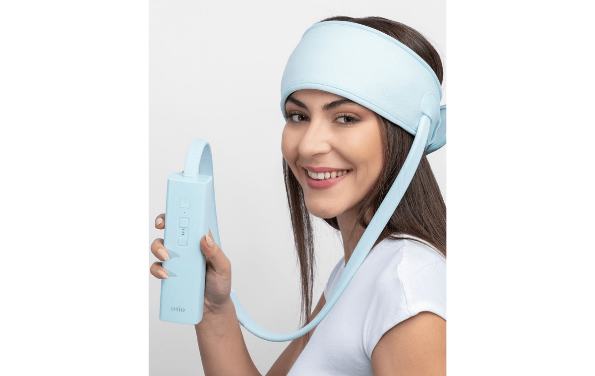 Osio Headband Isıtma Ve Ovma Özellikli Şarjlı Kafa Masaj Aleti