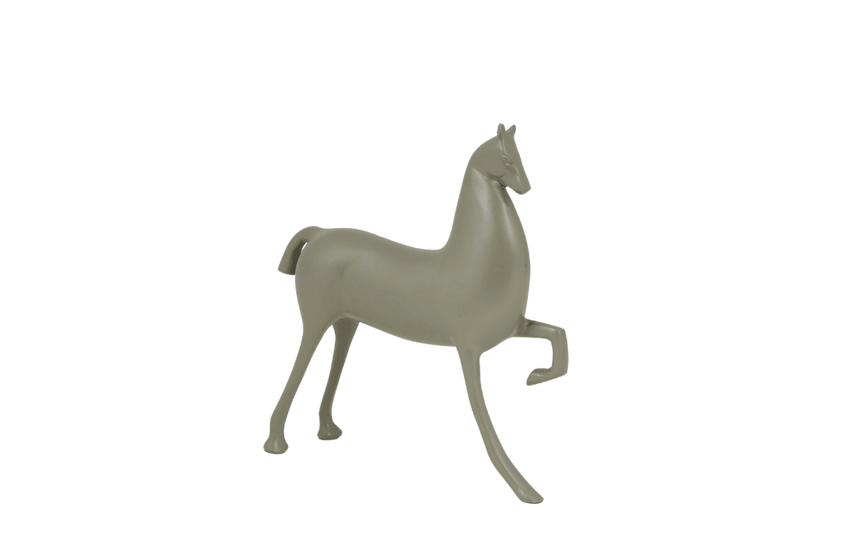 Hanzade Konsept Metal Yeşil At 7*25*26 Cm