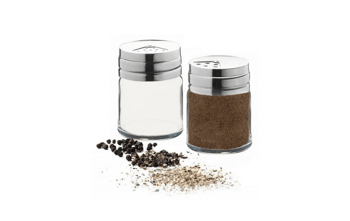 Paşabahçe Basic Tuzluk Biberlik Baharatlık Metal Kapaklı Set - 1109074