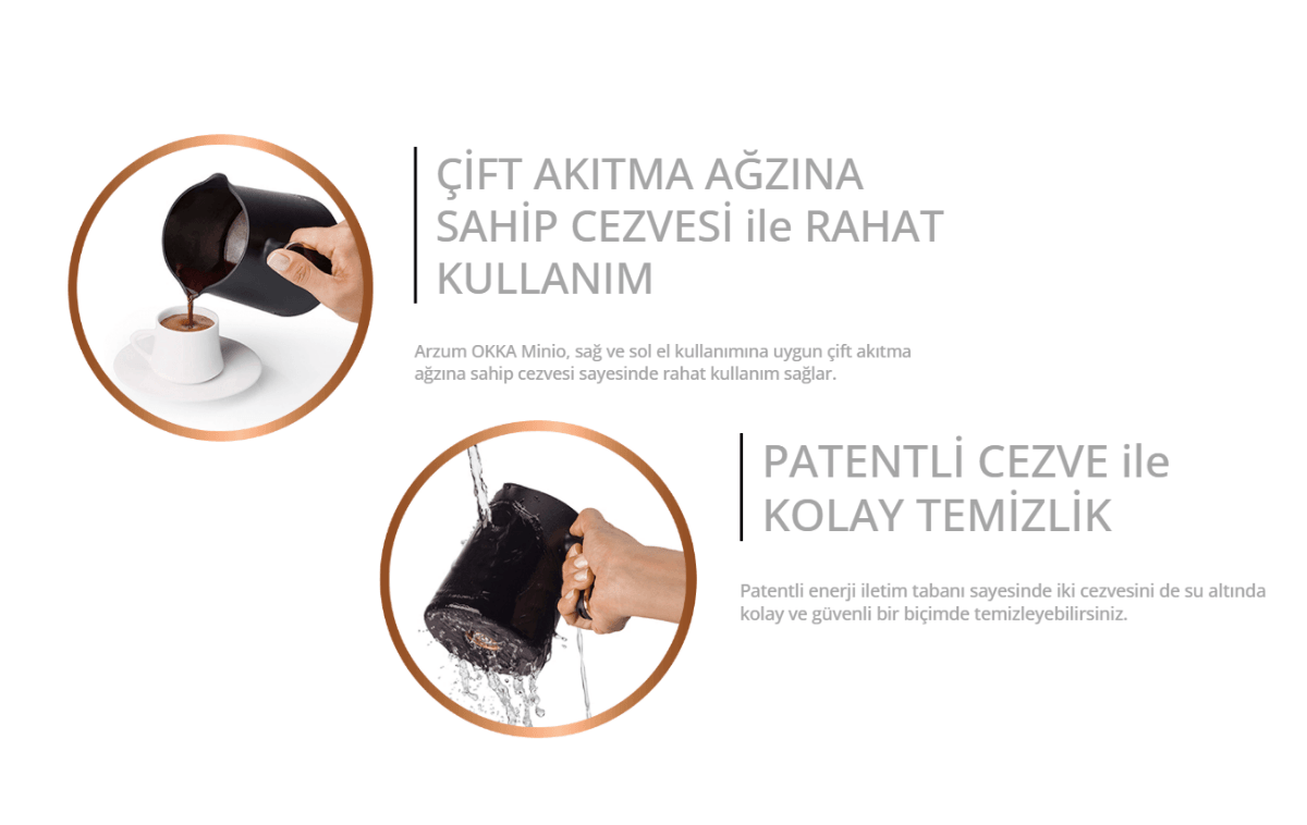 Türk Kahvesi Makinesi - Arzum OK004 Okka Minio Gün Batımı