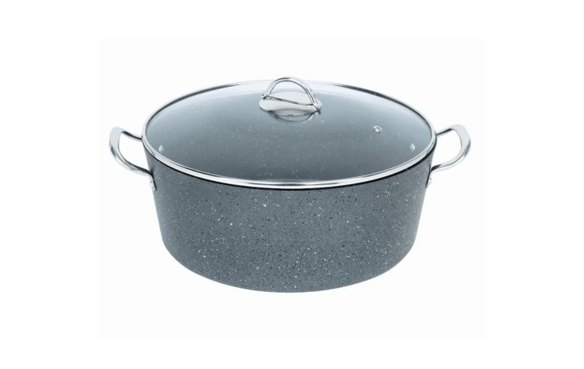 Granit Derin Tencere 34 cm - FMS Endüstriyel G1009
