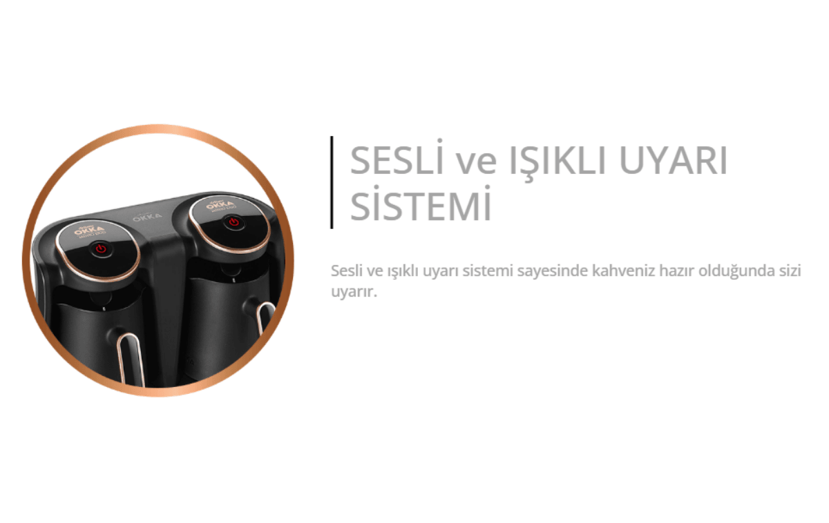 Arzum Ok006 Mınıo Duo Bakır Türk Kahve Makinesi