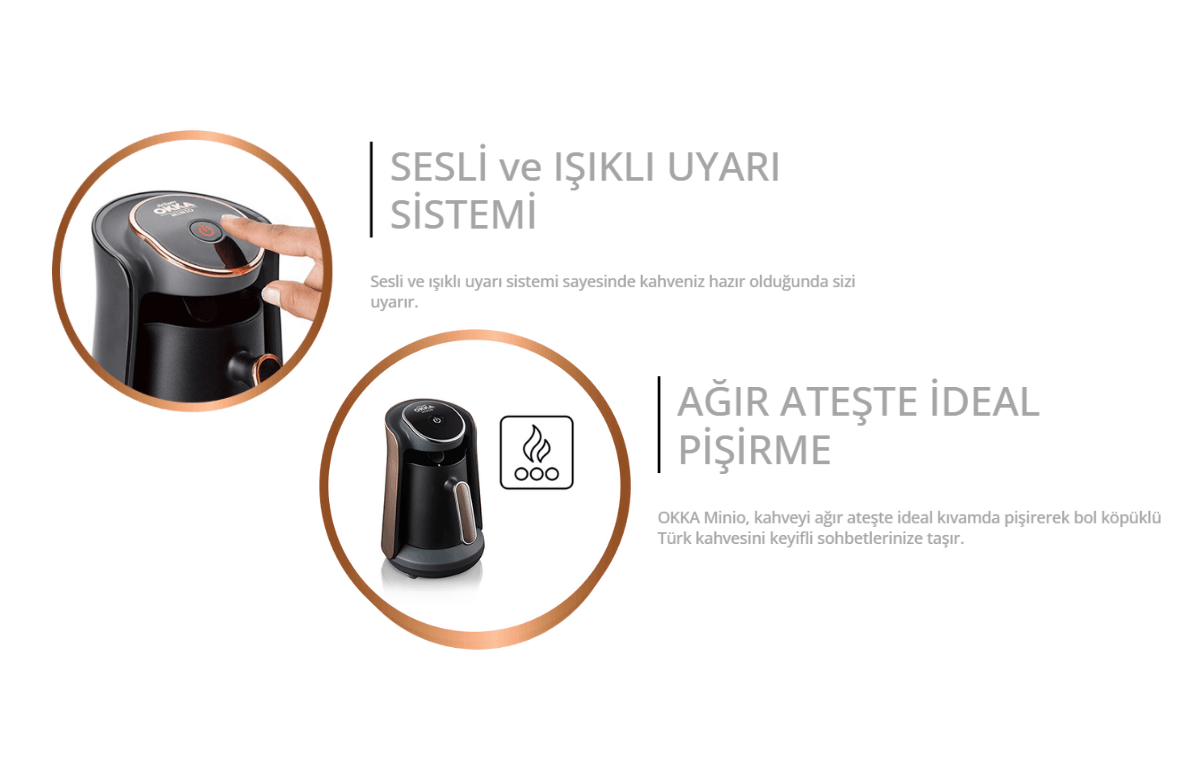 Türk Kahvesi Makinesi - Arzum Ok004 Okka Minio Toprak 