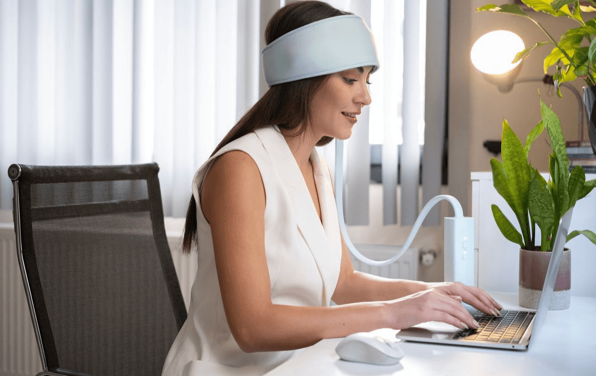 Osio Headband Isıtma Ve Ovma Özellikli Şarjlı Kafa Masaj Aleti