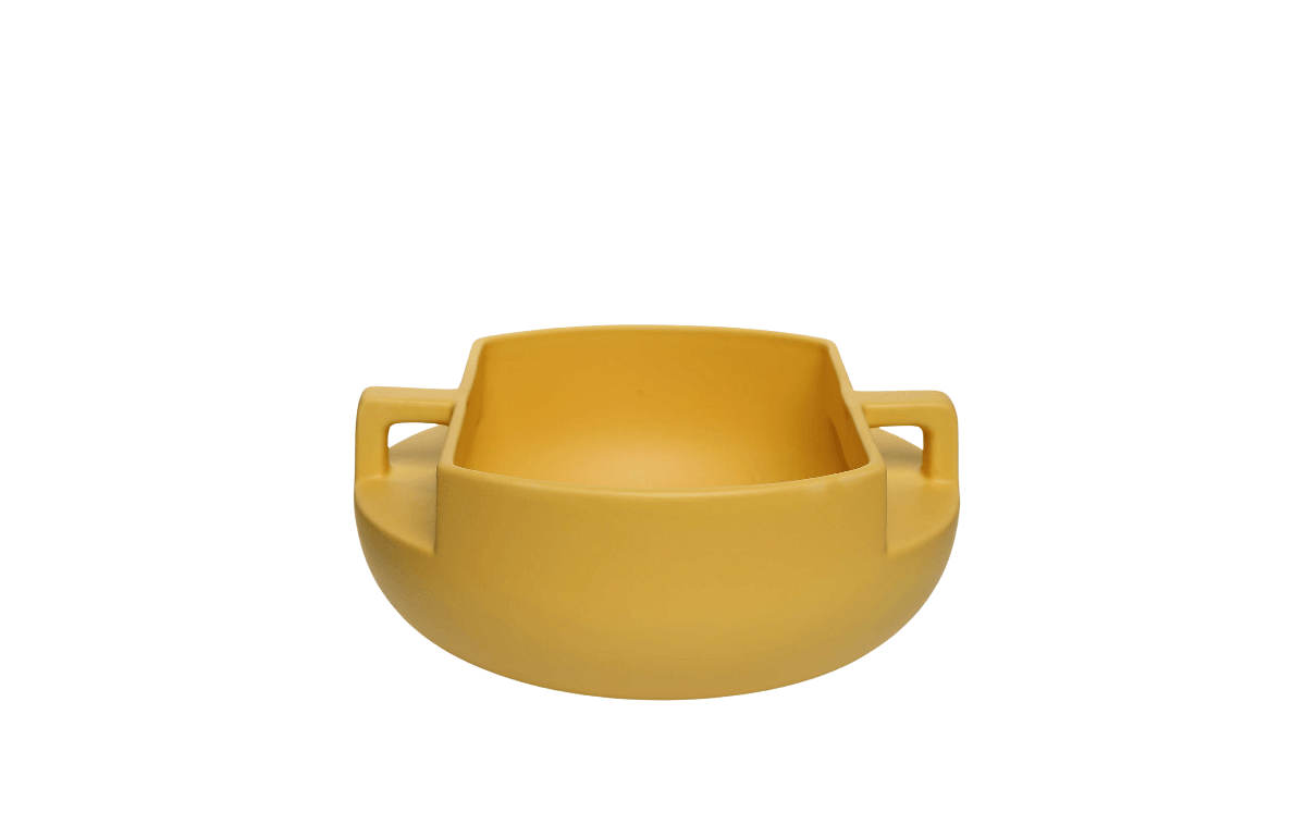 Hanzade Konsept Handle Kulplu Sarı Kase 16x16x20 cm