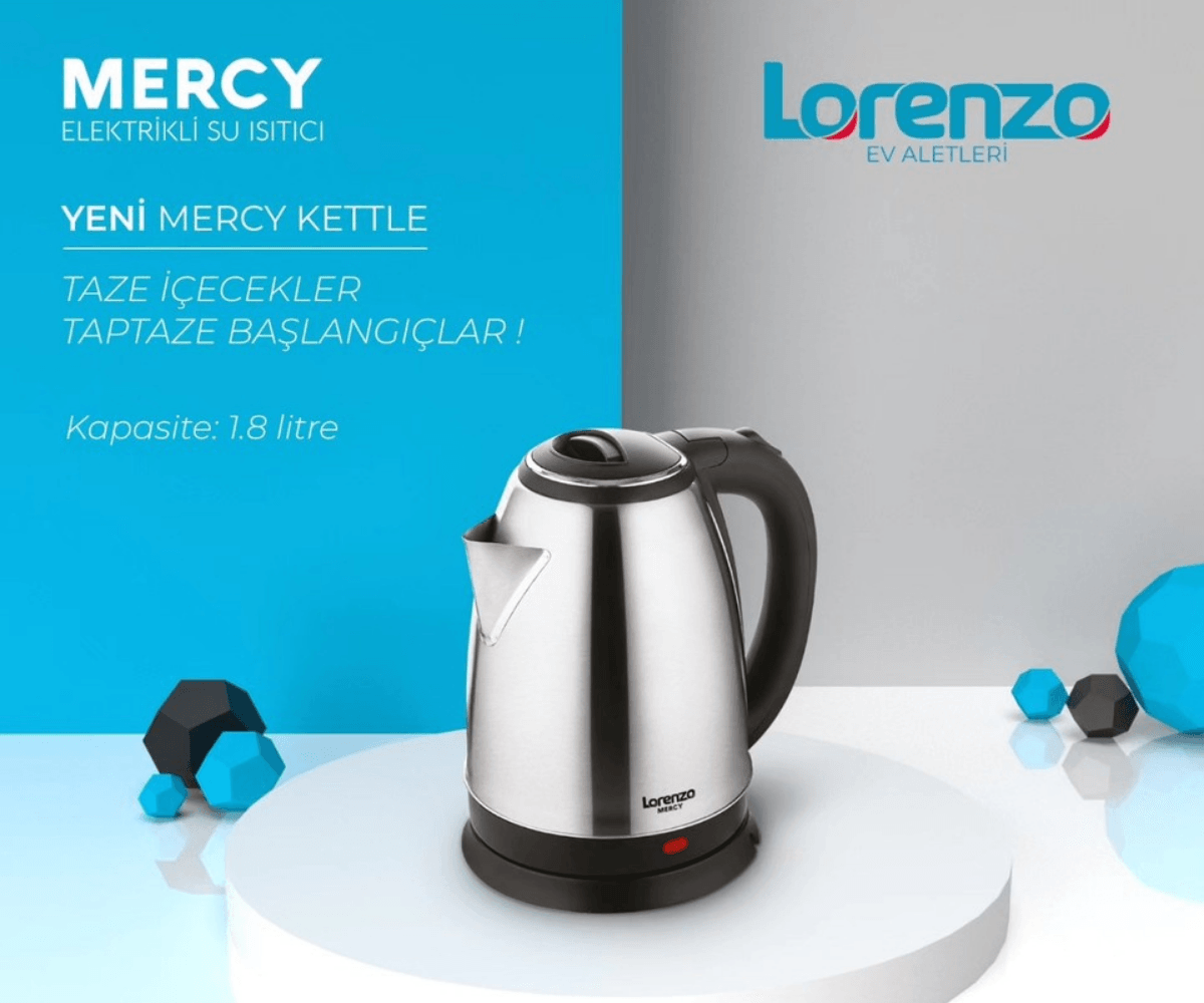 Mercy 1,8 L Çelik Kettle