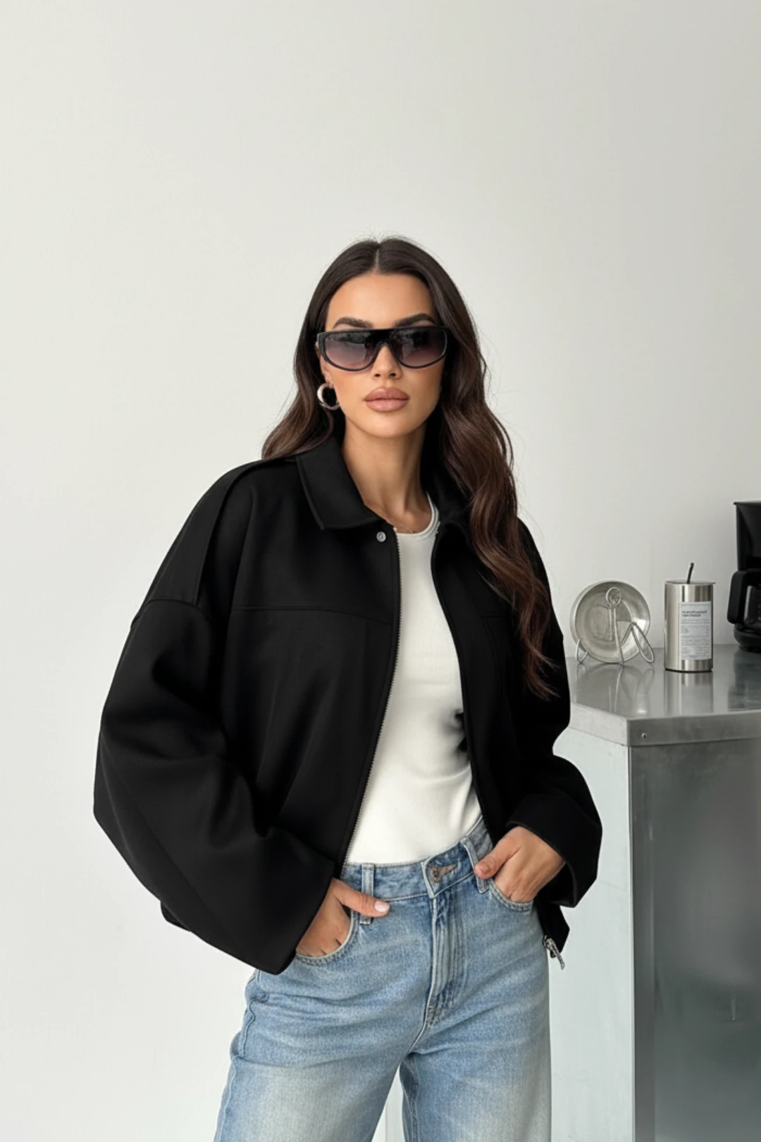 Cemo Basic Ceket (Shacket) - Siyah