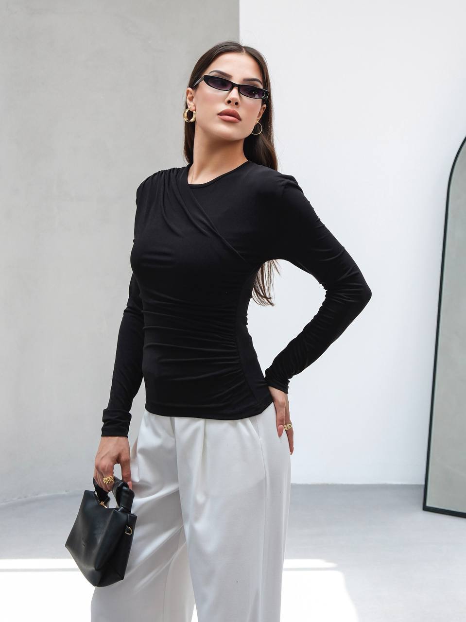 YANI BÜZGÜLÜ SANDY BLUZ