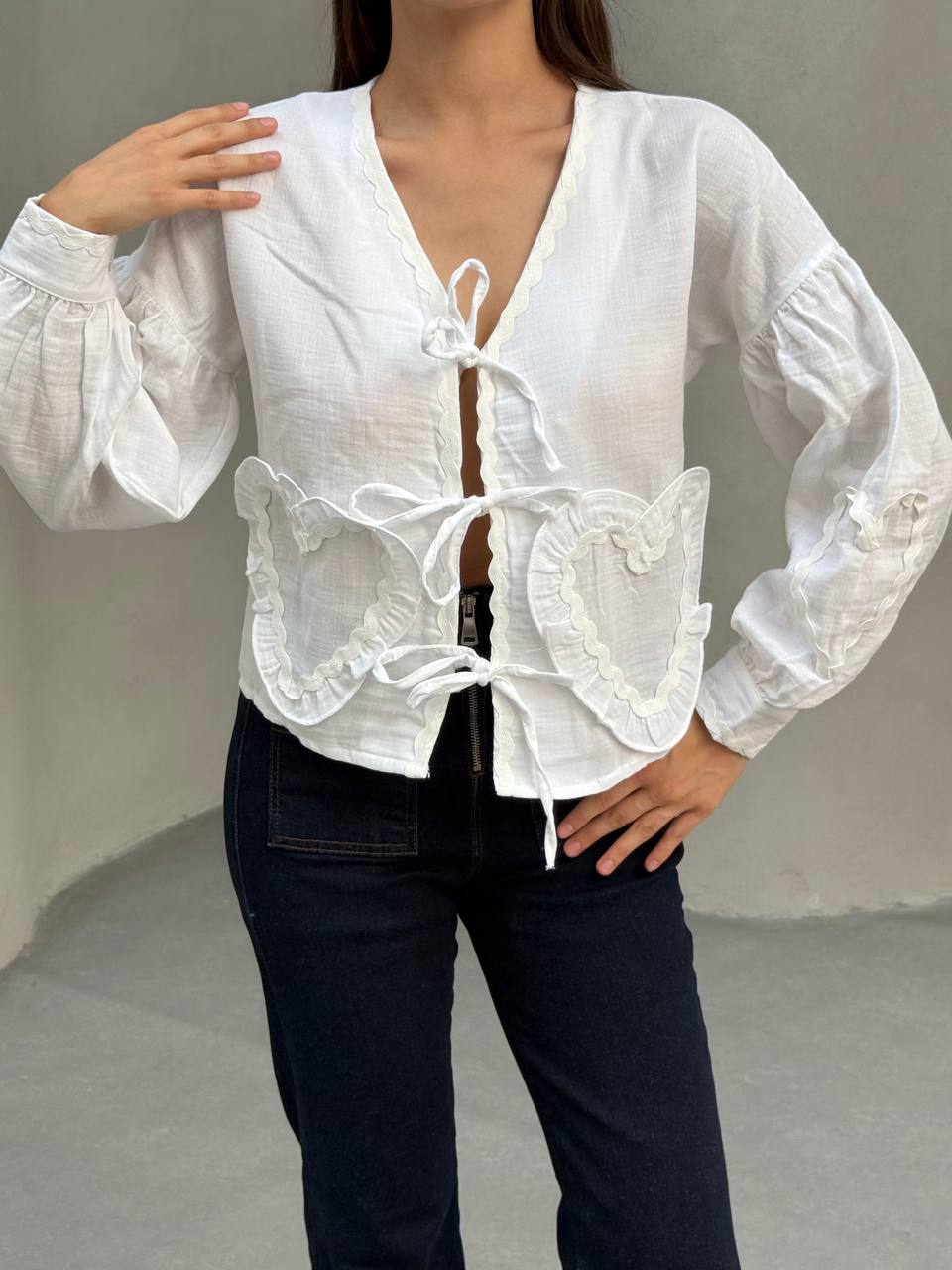 KALP CEPLI MUSLIN KIMONO