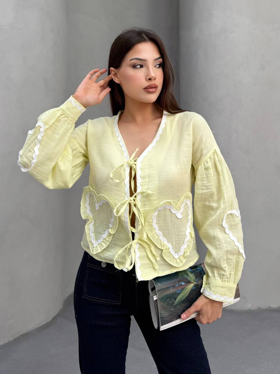 KALP CEPLI MUSLIN KIMONO - SARI