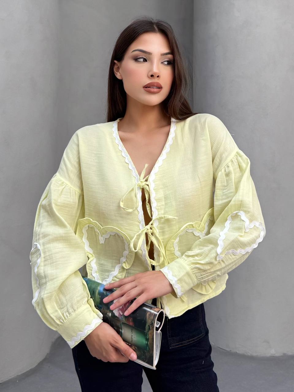 KALP CEPLI MUSLIN KIMONO - SARI