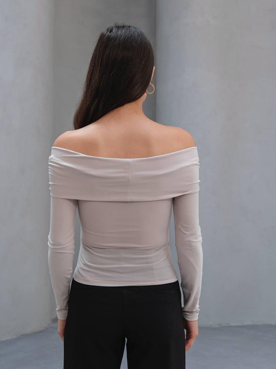 TOKALI MADONNA YAKA BLUZ - Taş