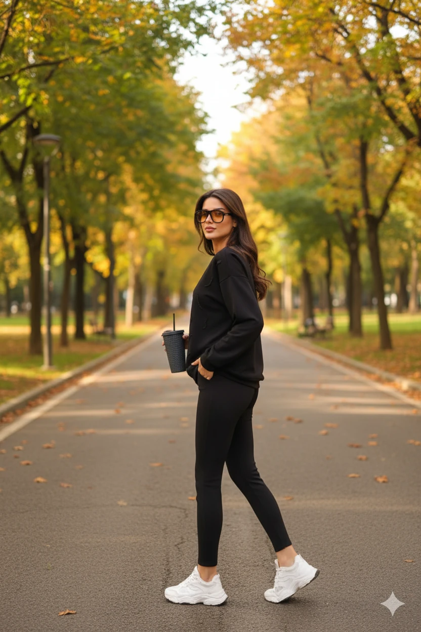 Cemo Günlük Uzun Kollu Bisiklet Yaka Basic Bluz/Sweatshirt