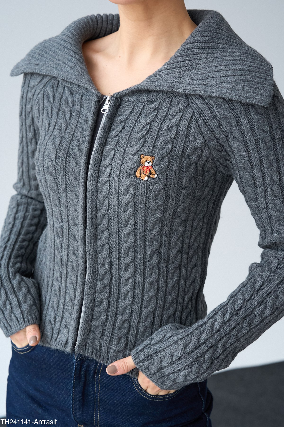 FERMUARLI AYICIKLI HIRKA - Antrasit