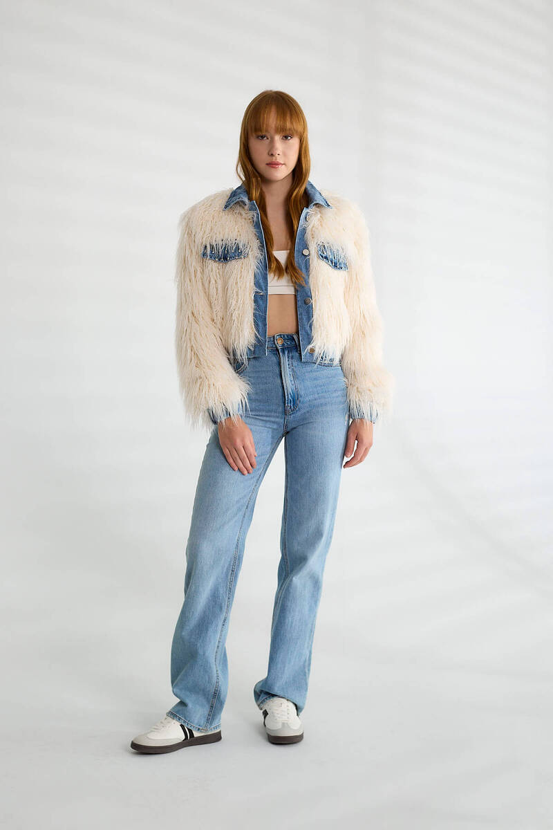 Taşlı Peluş-Jean Mont  - Bej