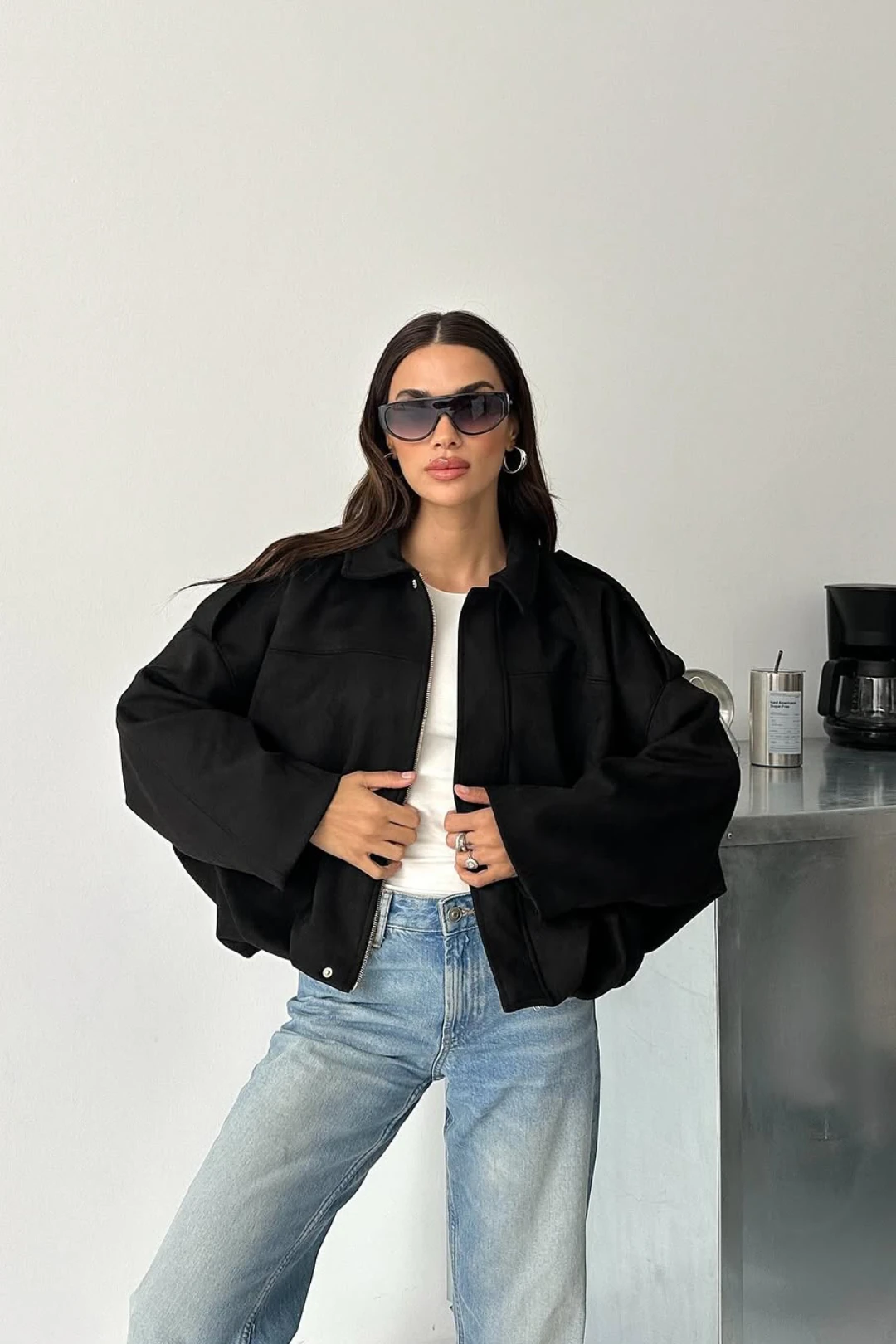 Cemo Basic Ceket (Shacket) - Siyah