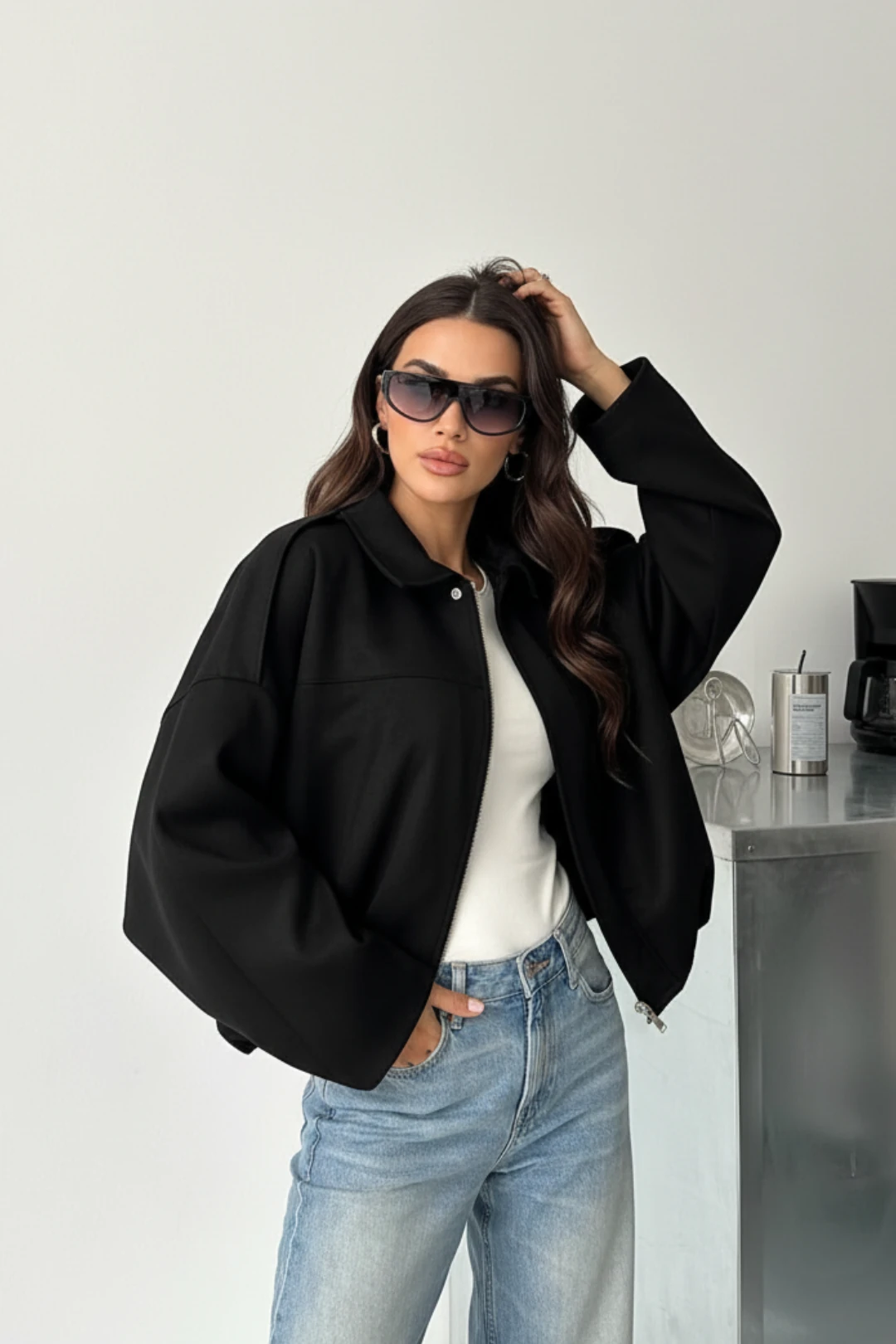 Cemo Basic Ceket (Shacket) - Siyah