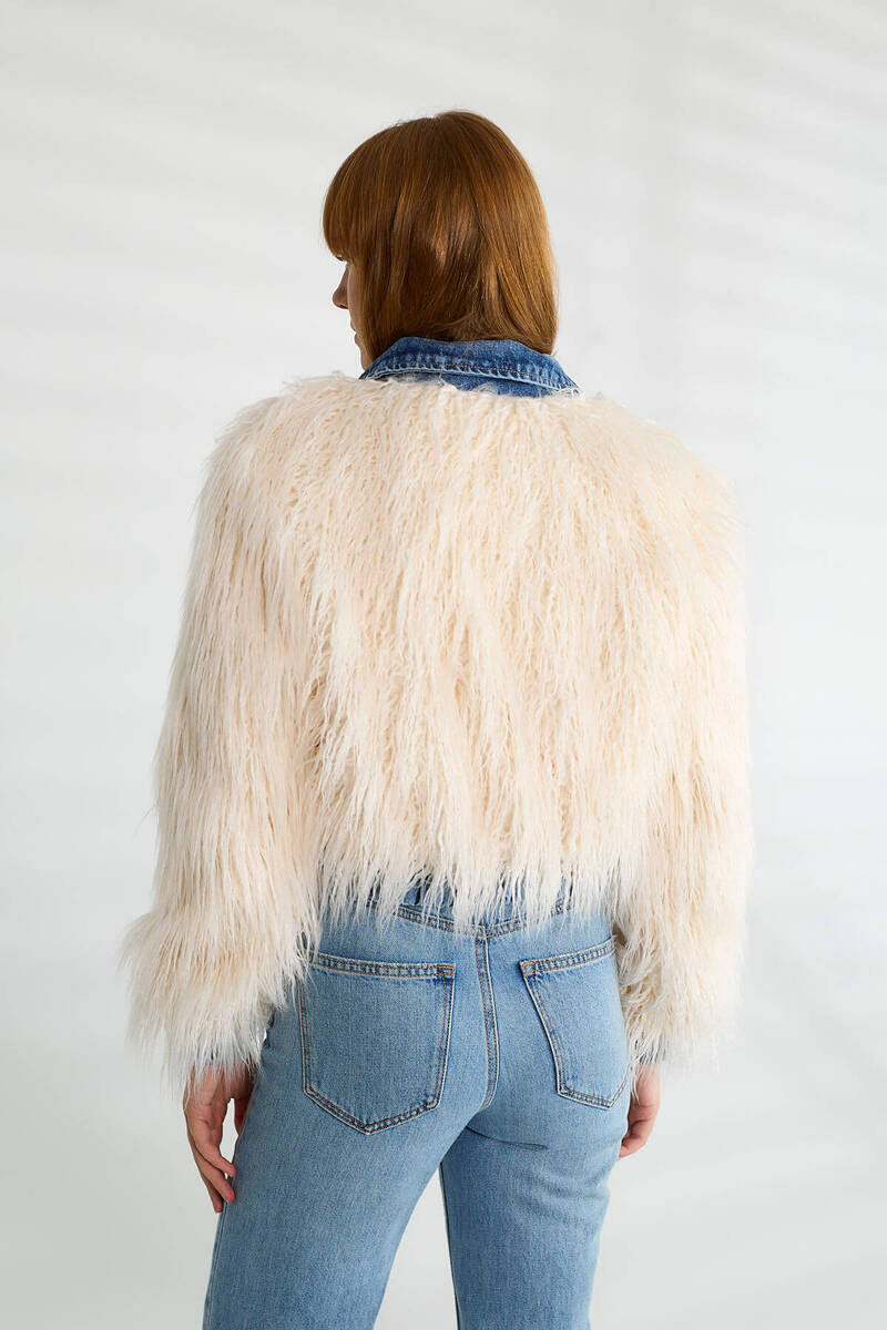 Taşlı Peluş-Jean Mont - Bej