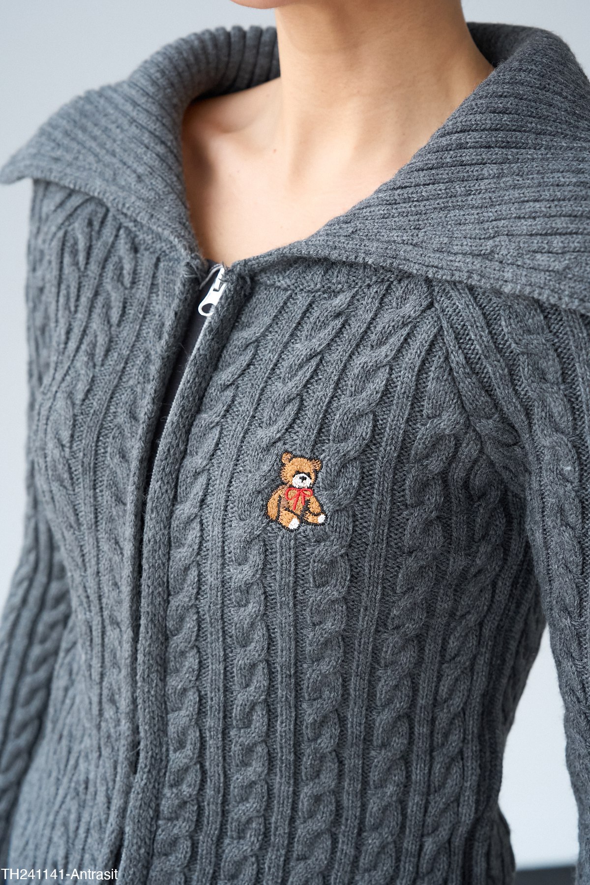 FERMUARLI AYICIKLI HIRKA - Antrasit