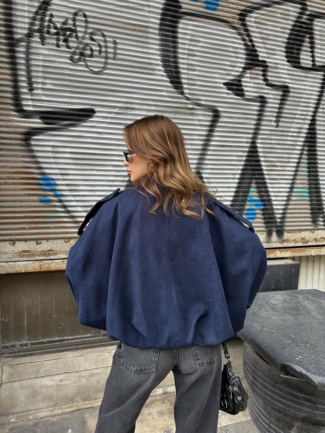 KADIN Süet Premium Bomber Ceket
