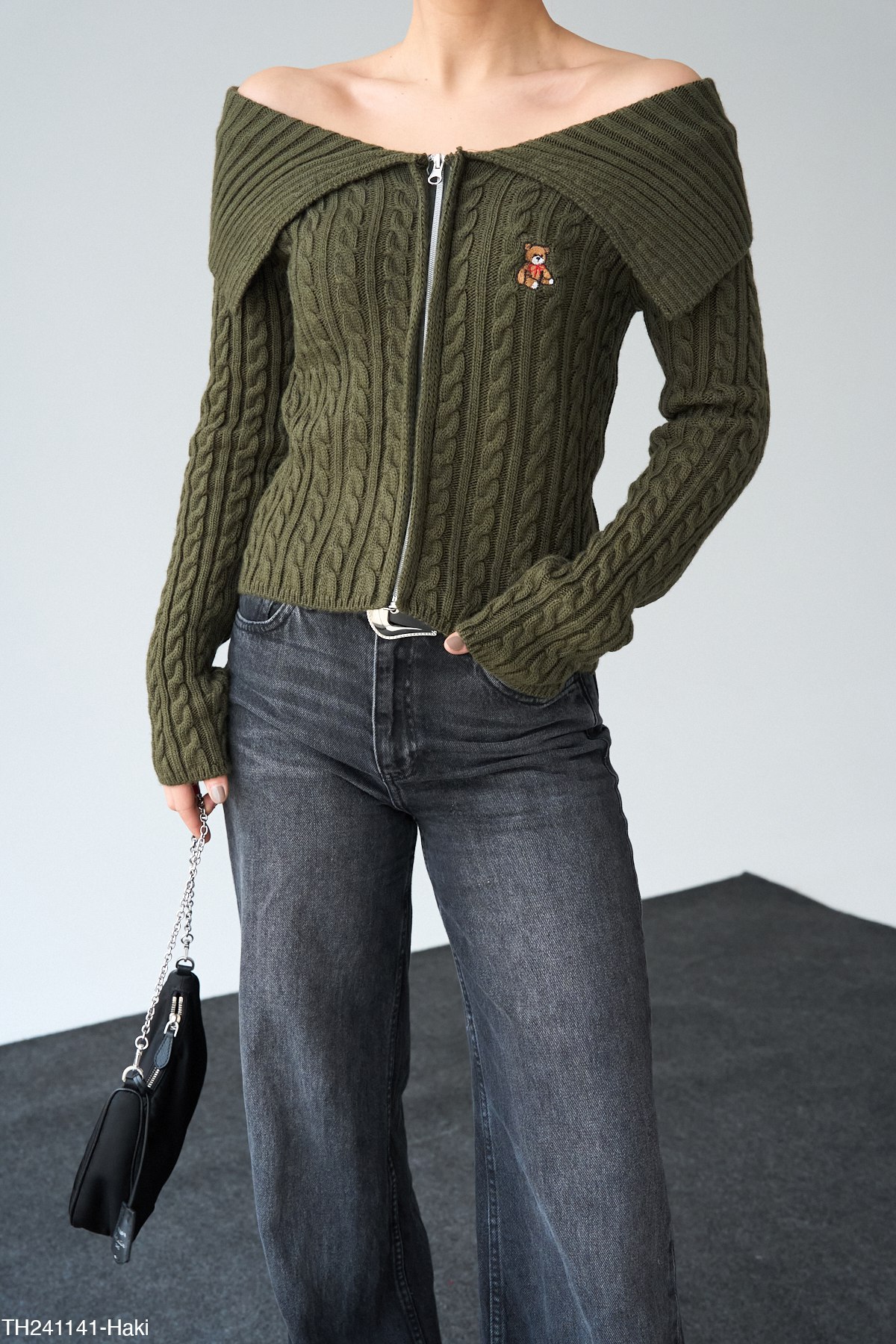 FERMUARLI AYICIKLI HIRKA - Haki Yeşili