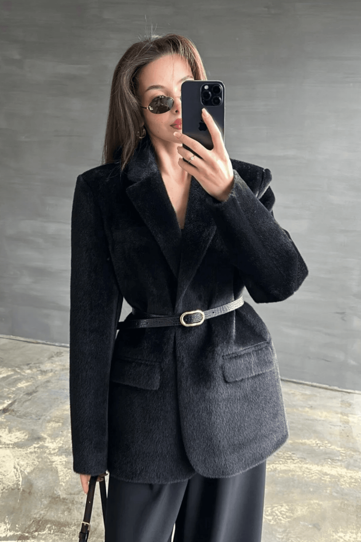 Premium Kalite Tay Tüyü Blazer