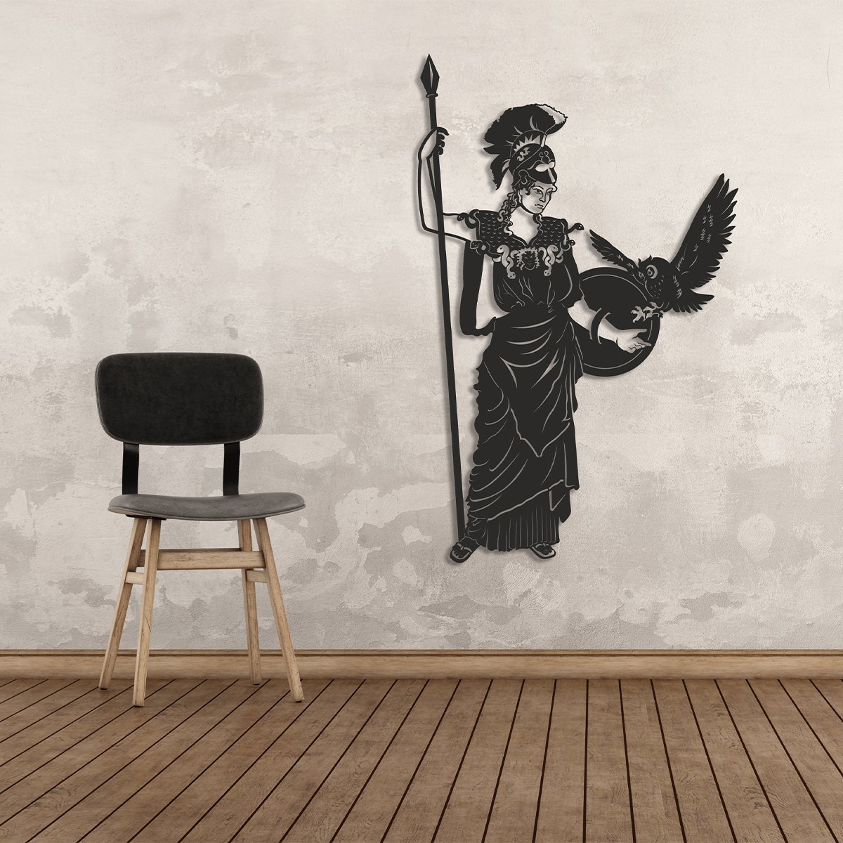 Metal Wall Art Athena Goddess