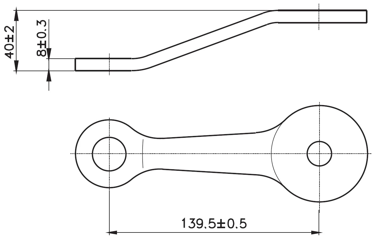 SBA 102 Stainless Steel Spider Glass Fitting Single Arm-Long
