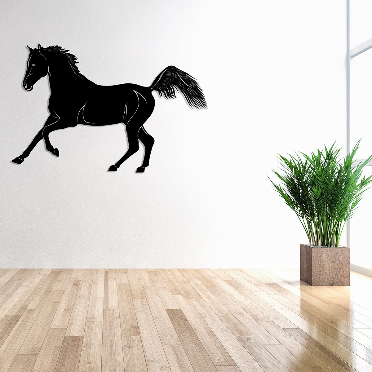 Metal Wall Art Graceful Galloping Horse