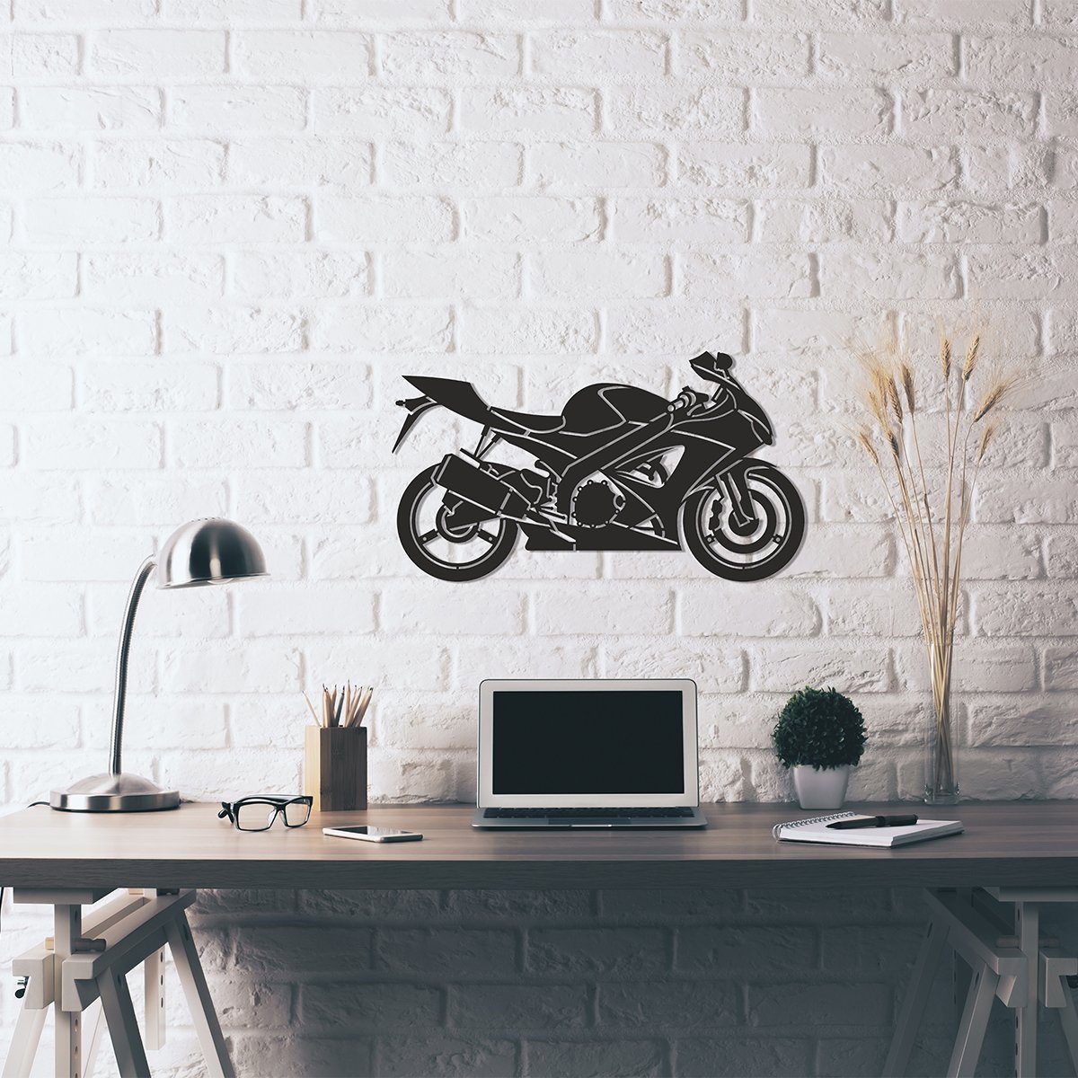 Motorsiklet Hız ve Özgürlük Metal Tablo
