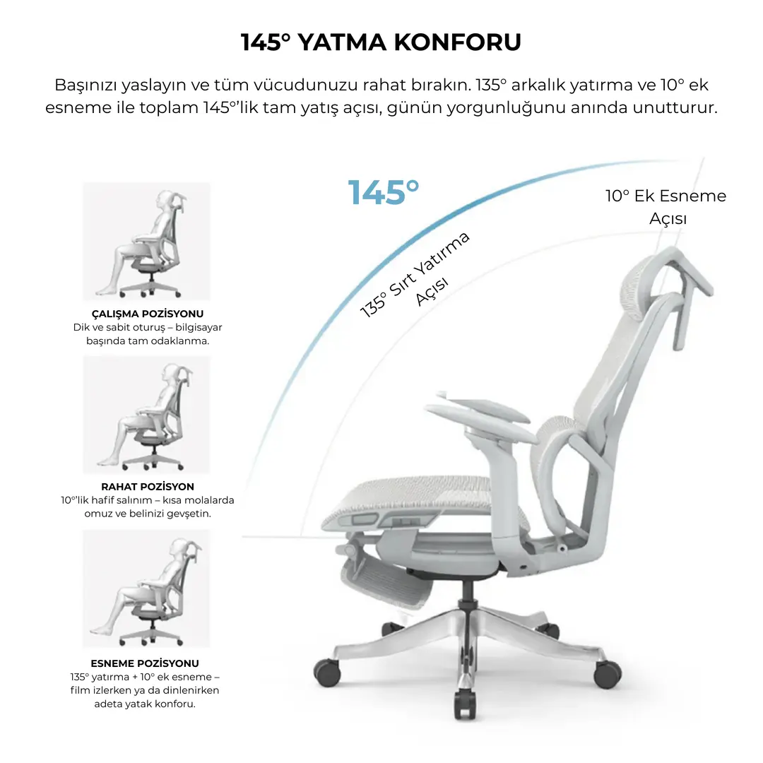 Gamador Çalışma Koltuğu önden görünüm