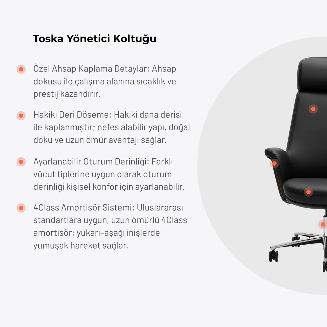 Toska yönetici koltuğu görsel 1