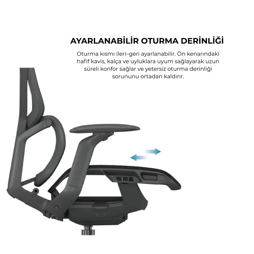 Gamador Çalışma Koltuğu yan profil