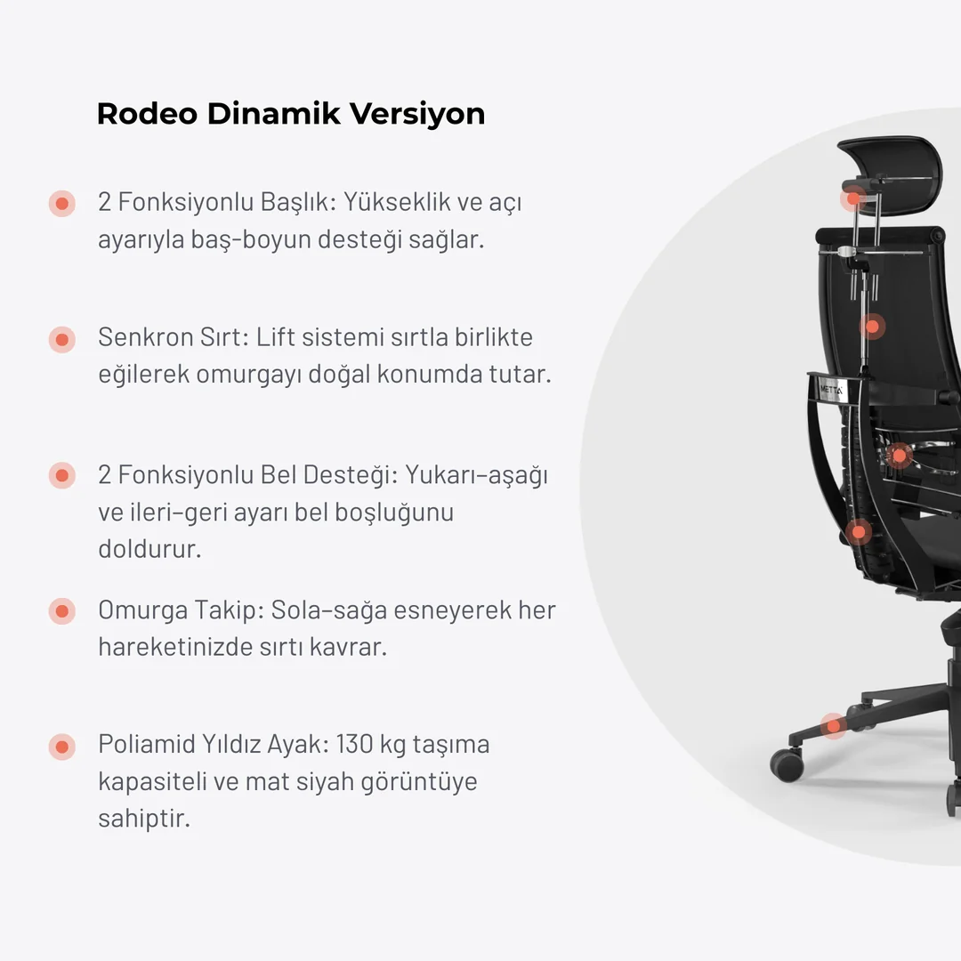 Rodeo çalışma koltuğu yeni görsel 3