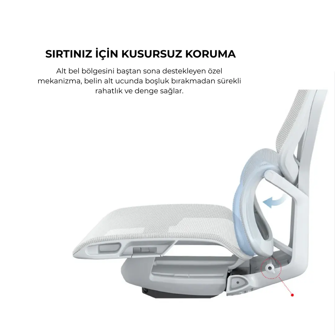 Gamador Çalışma Koltuğu arka görünüm