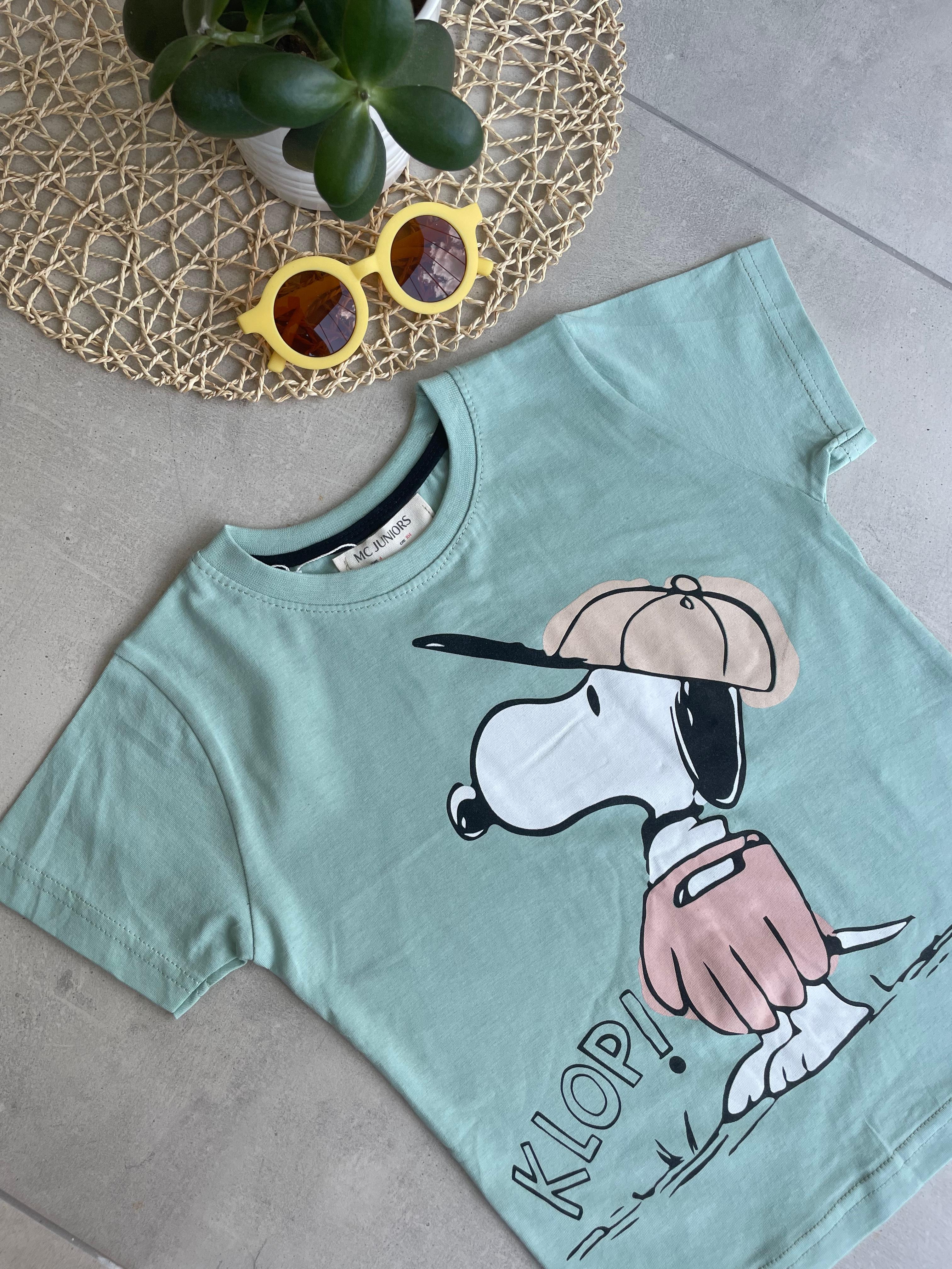 Snoopy Baskılı Şortlu İkili Takım