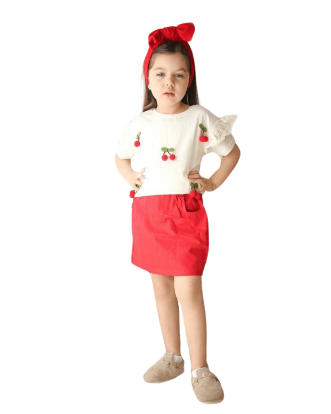 Kız Çocuk Etekli Takım
