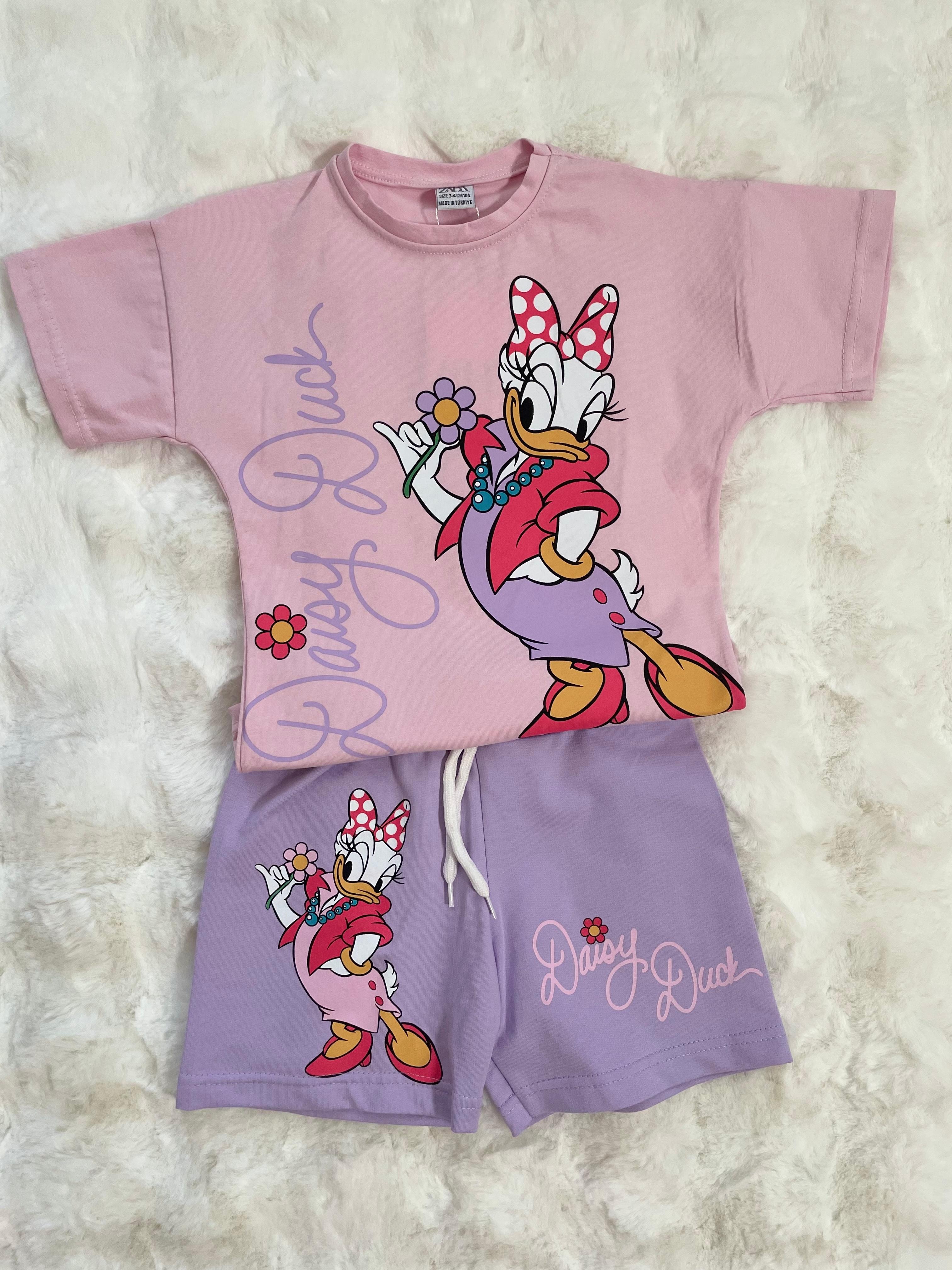 Daisy Duck Baskılı Şortlu İkili Takım