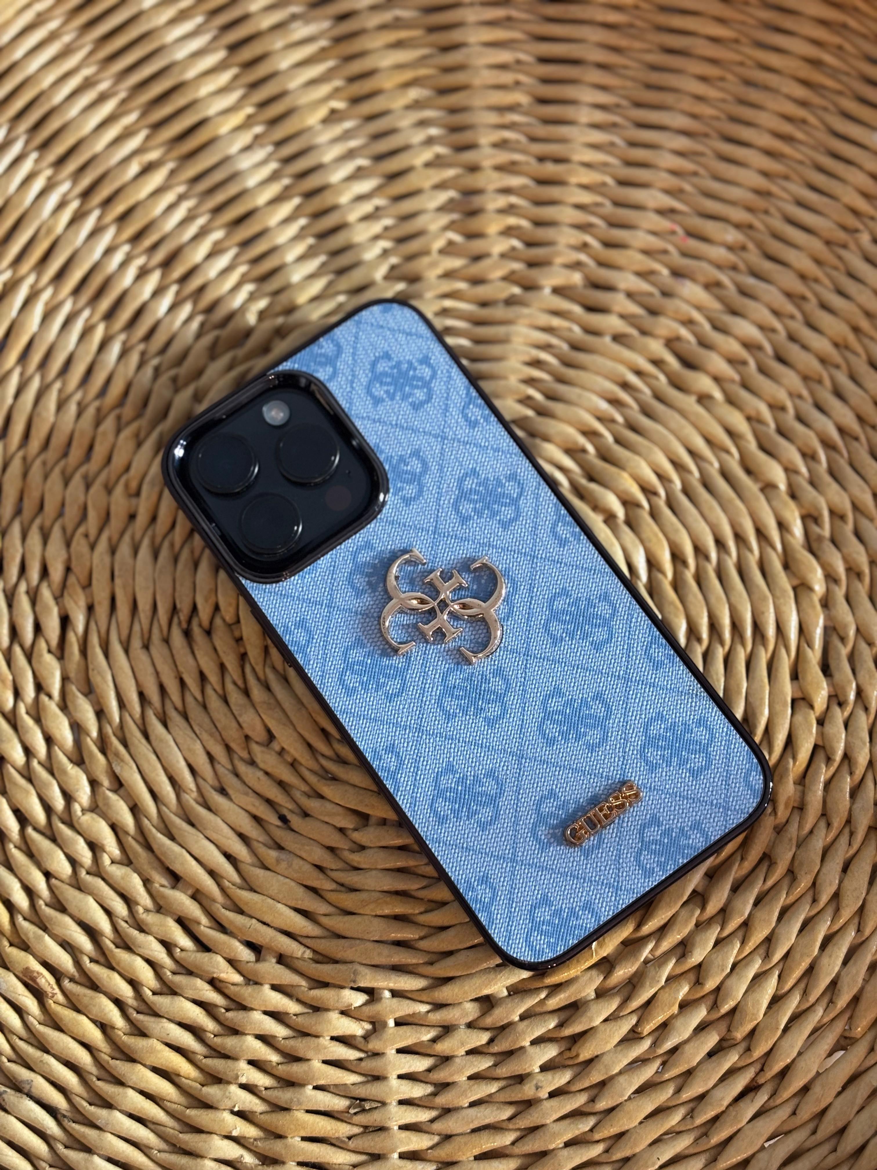 Premium A+ Kalite Mavi Desenli Telefon Kılıfı