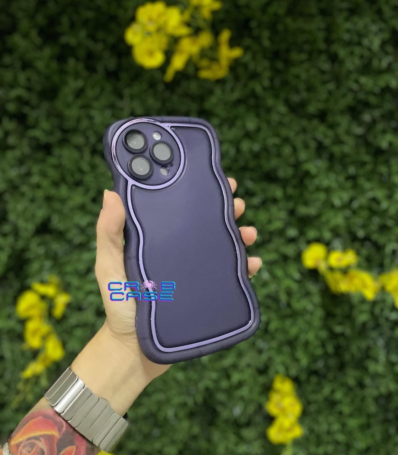 Silikon Lens Koruyuculu Mor  Kılıf
