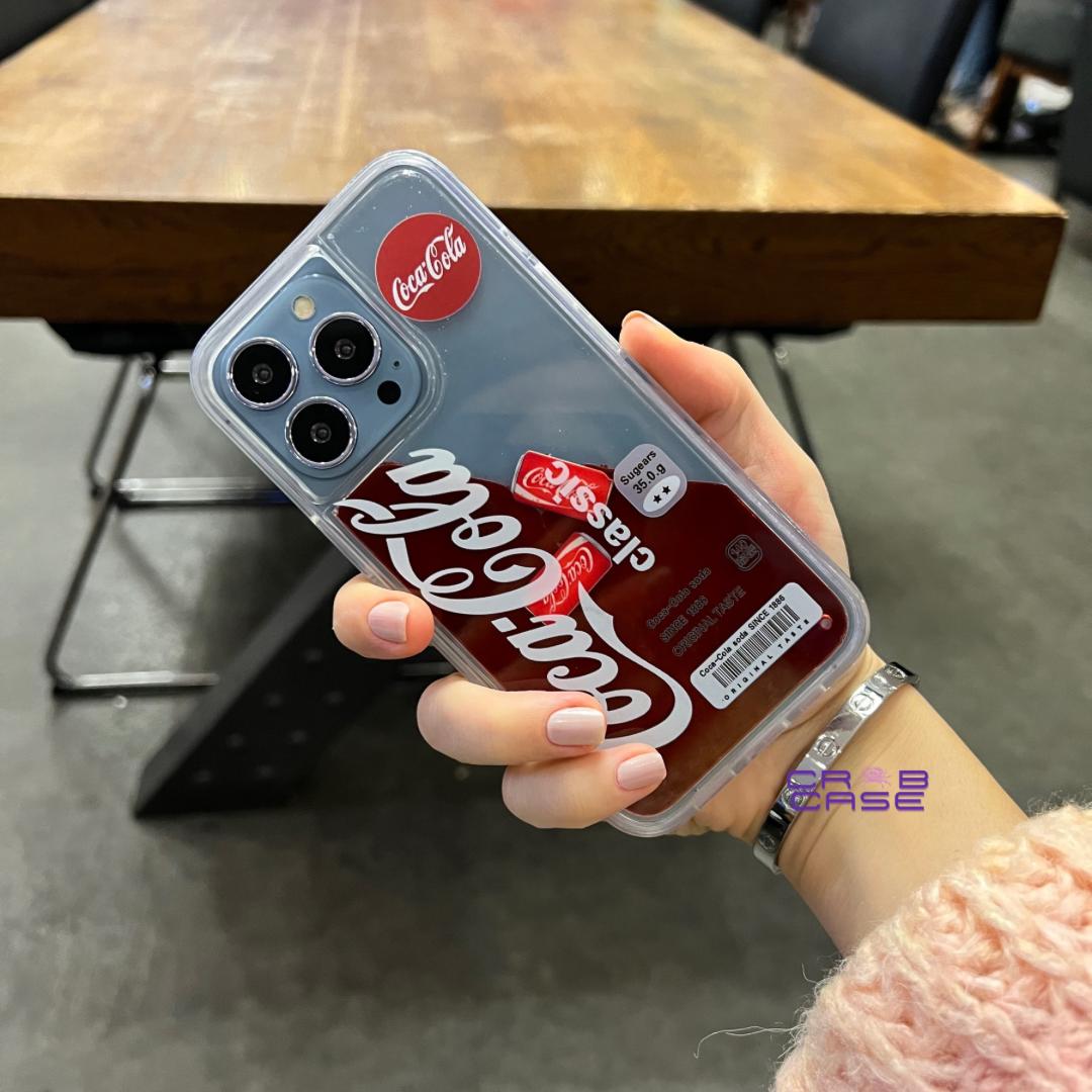 Coca-Cola Desenli Sulu Kılıf - Iphone 16 Pro