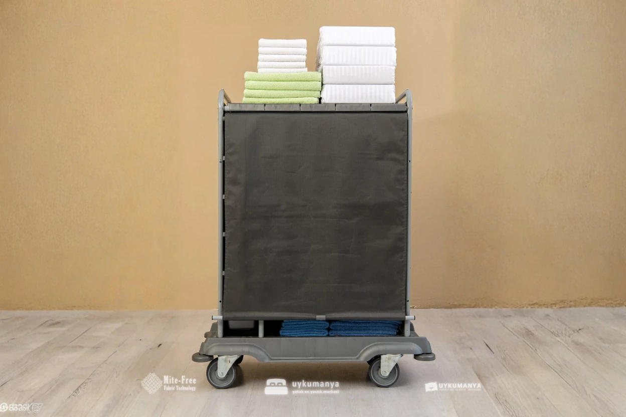 Uykumanya Otel Malzemeleri Çamaşır Toplama Arabası