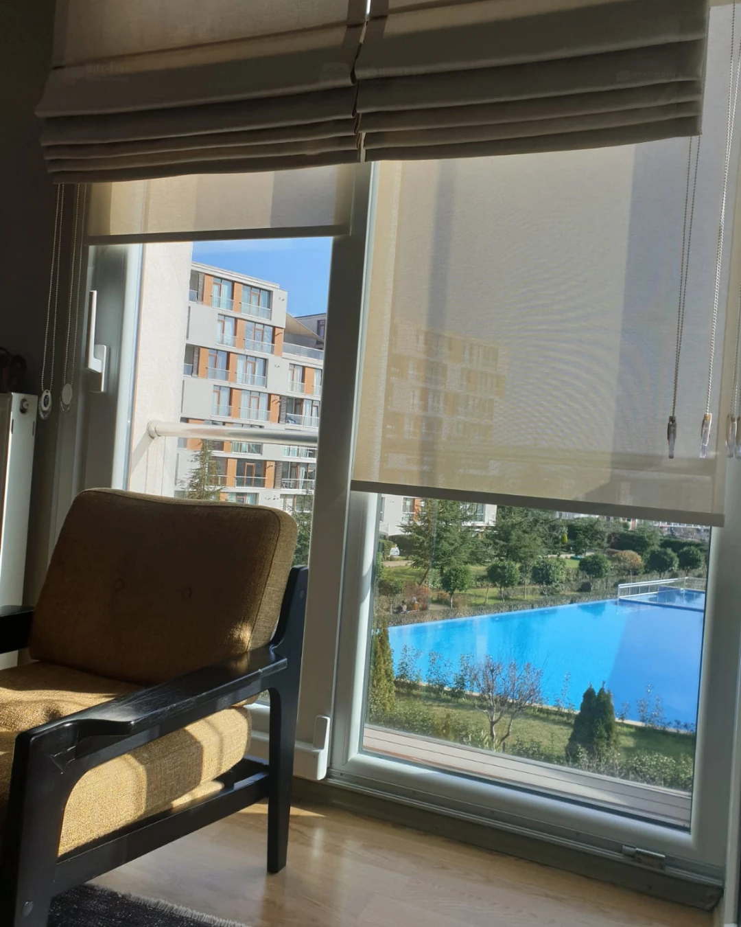 Uykumanya Original Modern Sun Screen Lüks Stor Perde Alüminyum Kasalı Yüksek Kaliteli - Açık Gri