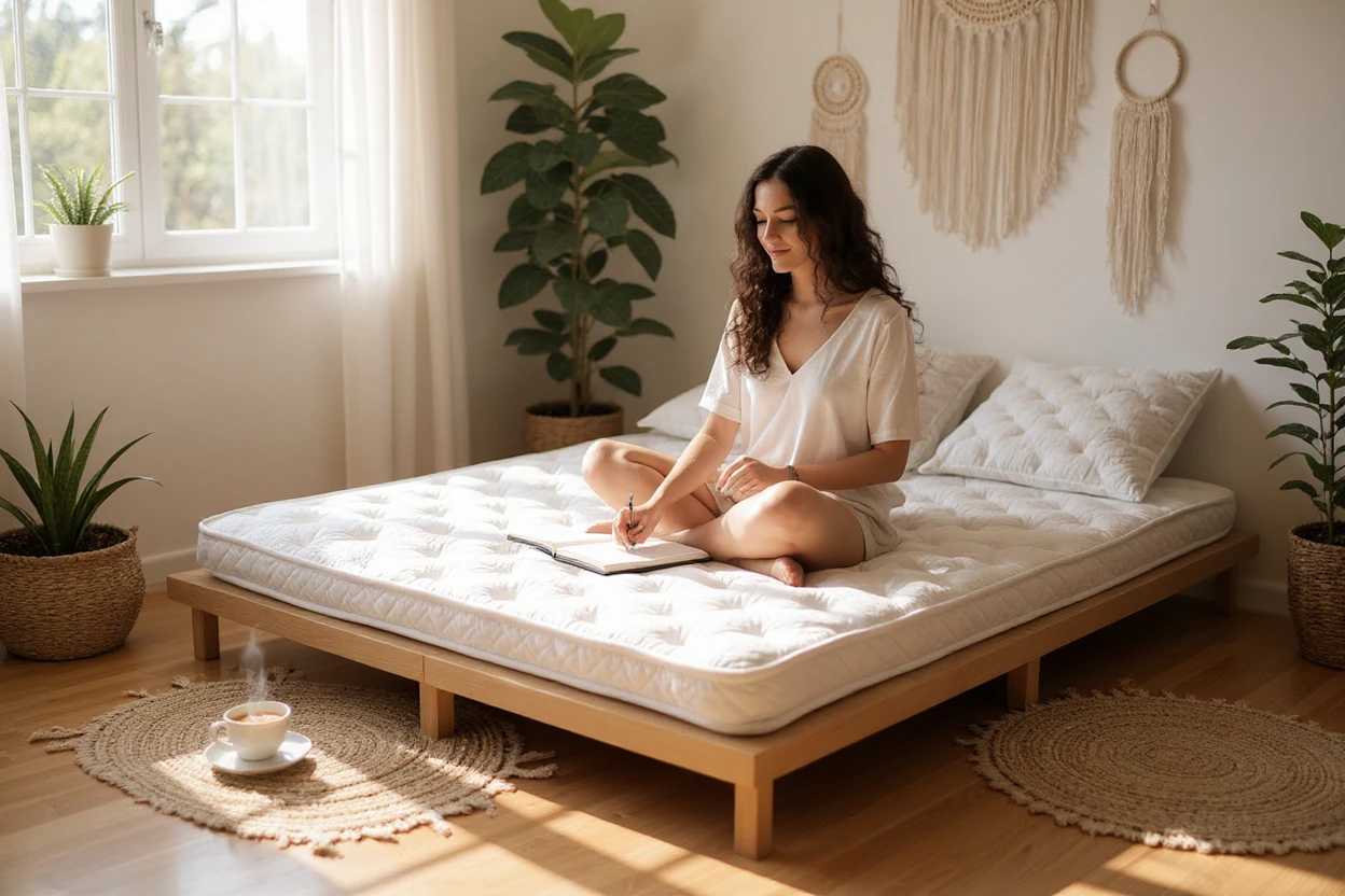 Uykumanya Kuş Tüyü Sünger Yatak Pedi