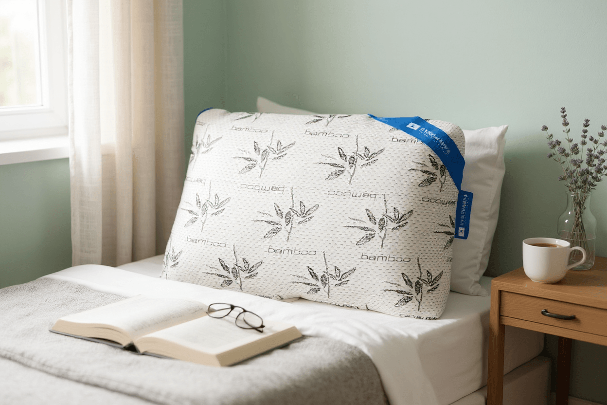 Uykumanya Comfort Series Pure Lateks Yastık Mite-Free Bamboo Kılıf 60x40x15cm