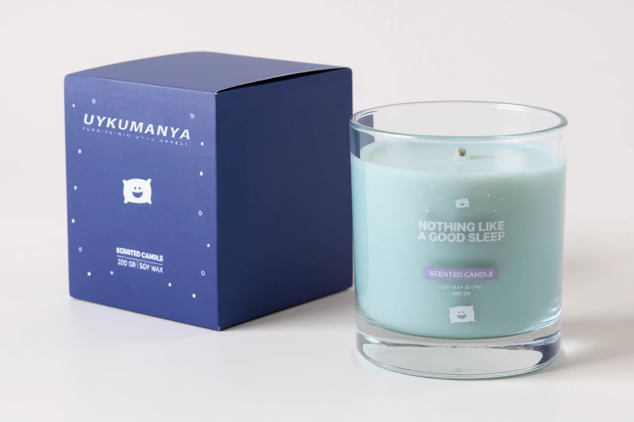Uykumanya Derin Uyku Soya Mumu Deep Sleep Soy Wax Nothing Like A Good Sleep 200 Gr